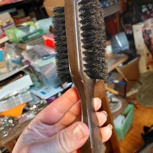 Premium Black and Brown Grooming Brush